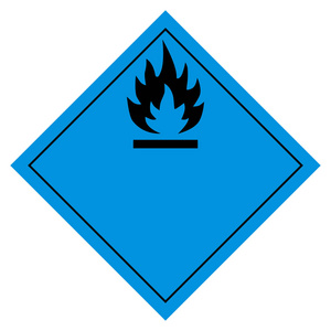 的长可燃性的东西或蜡卡通中带有扩音器的可燃气体罐可燃符号标志符号