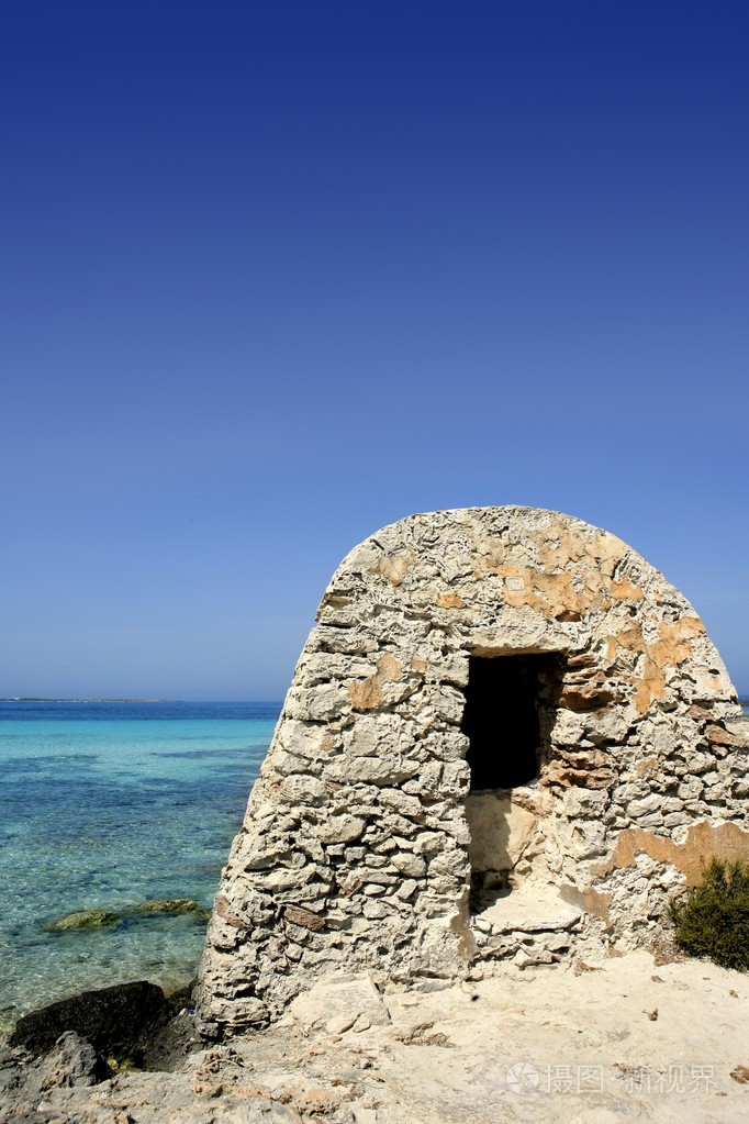 福门特拉岛绿松石海景巴利阿里地中海