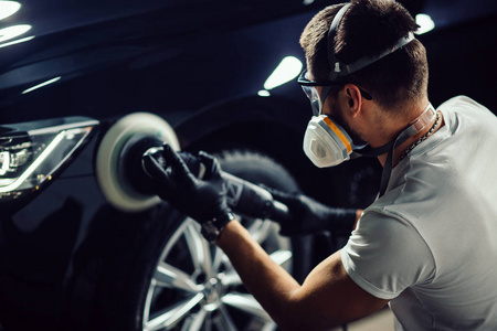 详细的汽车系列: 抛光车照片