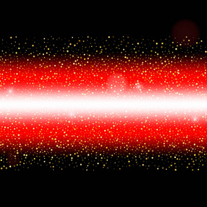 抽象红光激光束.在黑色背景上隔离.向量 il照片