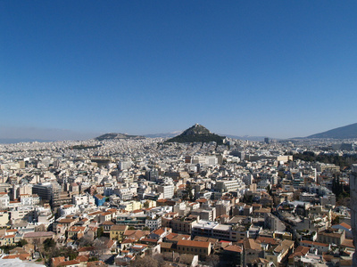 雅典城和莱卡维托斯山