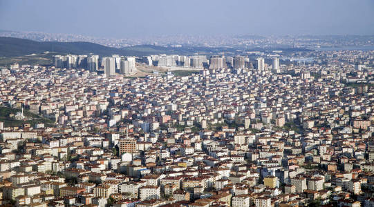 伊斯坦布尔鸟瞰土耳其伊斯坦布尔