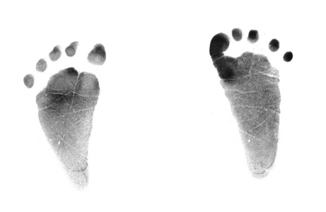 新生婴儿脚印