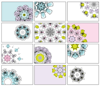 一套名片花饰供您设计图片