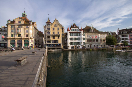 旧城的瑞士卢塞恩