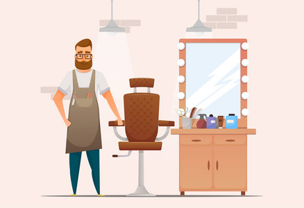 工作理发师图片-工作理发师素材-工作理发师插画-摄图新视界