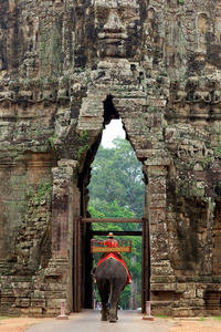 柬埔寨吴哥窟大门
