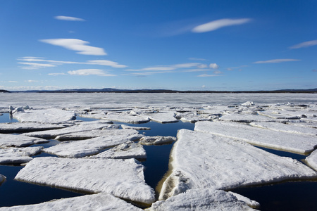 海冰在春天被摧毁了