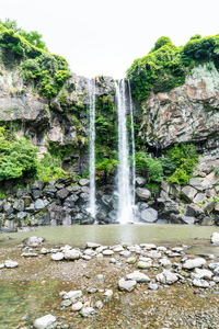 济州岛的正房瀑布