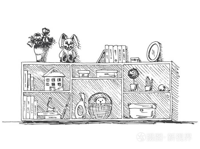 草图样式中的矢量插图插画-正版商用图片02jn8v-摄图新视界