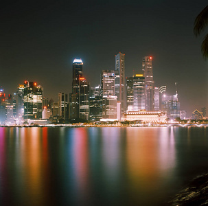 新加坡夜景景观