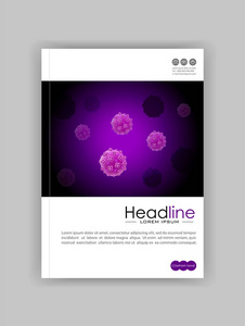 A4 医学科学学术期刊封面设计与 bacte
