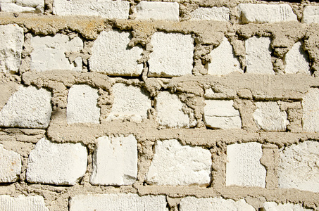 旧的白色砖墙
