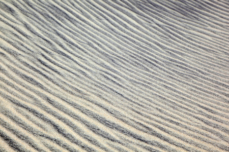 风在海滩的沙丘上形成结构