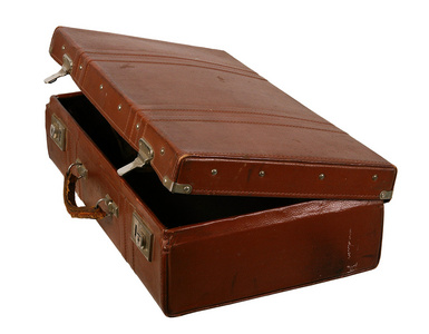 旧棕色手提箱