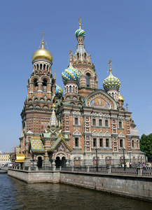 血上救世主的教堂。 圣彼得堡俄罗斯。