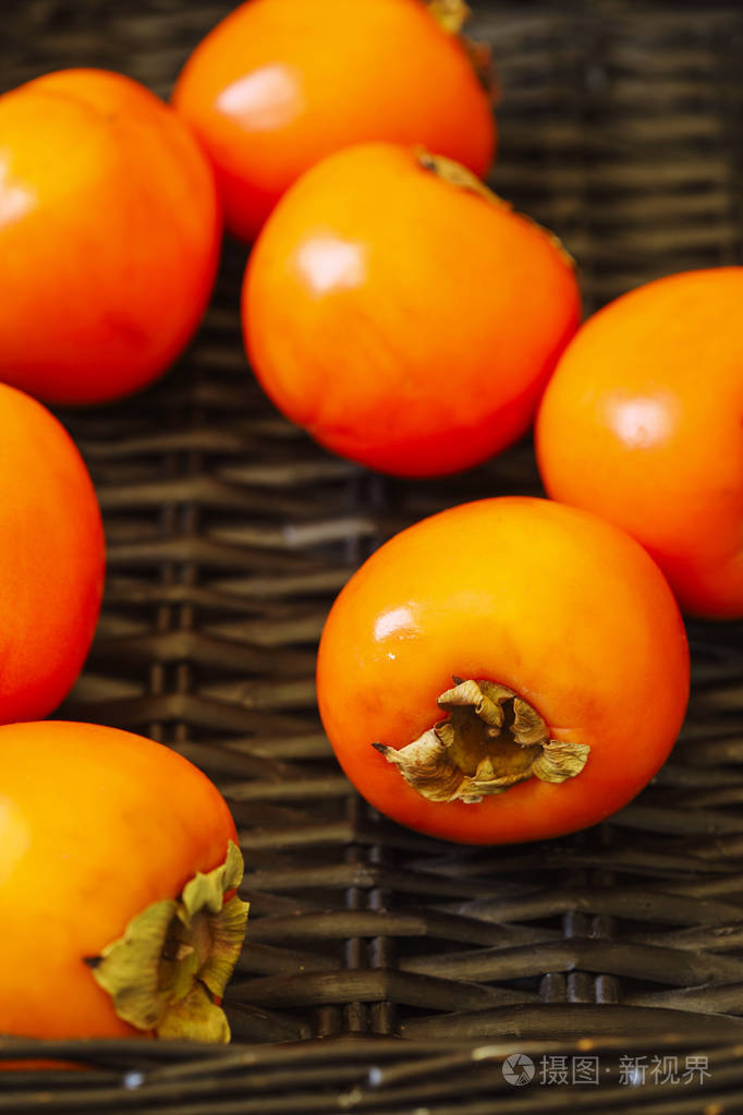 美味的新鲜柿子水果