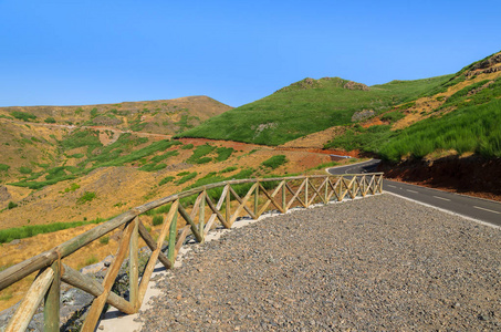 葡萄牙马德拉岛山地风景区风景路