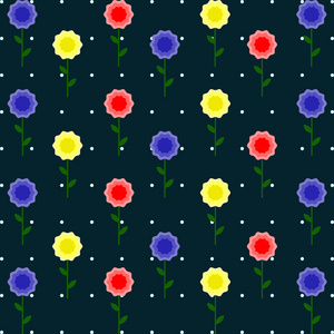 花卉图案背景矢量
