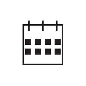 日历矢量图标日期和月份符号。现代, 简单的平面矢量插图的网站或移动应用程序