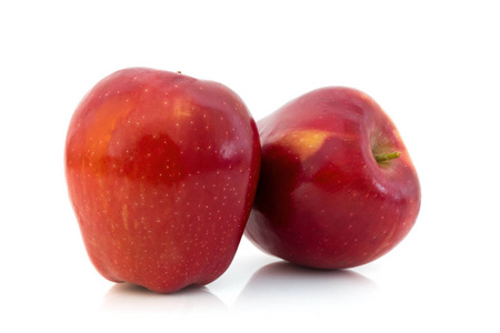 红苹果，在白色背景上孤立