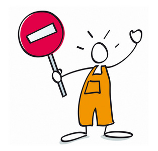 不准通行标志照片