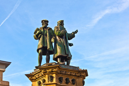法兰克福的约翰尼斯古滕贝格雕像
