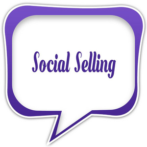 紫色方块语音泡沫与社会销售文本消息图片