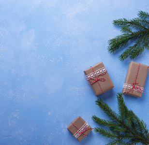 牛皮纸圣诞礼品盒
