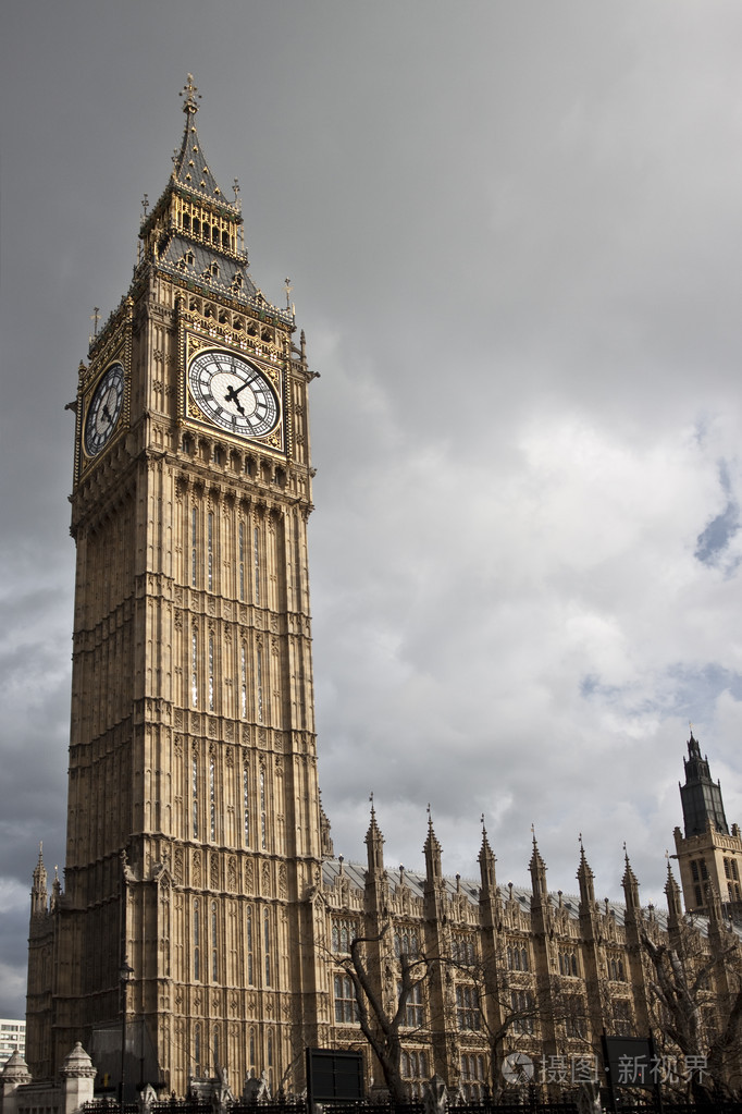 英国伦敦议会大厦顶的大钟,美国得州西南部的国立大本德公园(big bend