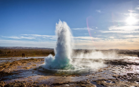 Strokkur geysir 火山喷发