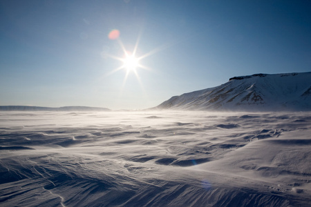 冰冻北极景观