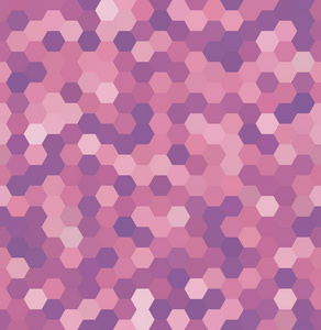 抽象的无缝背景组成的粉彩粉红色六边形。业务演示文稿或 web 模板横幅海报的几何设计。矢量插图