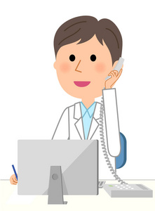 这男性白色外套的男性, 咨询/这是一个人穿白色外套的例证照片