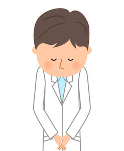 动漫鞠躬道歉图片