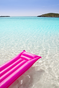 海滩漂浮物粉红色热带海洋图片