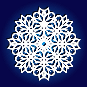 标签上的雪花图片