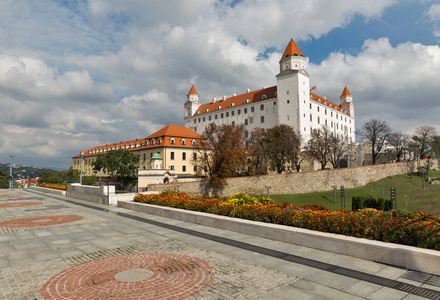 在斯洛伐克布拉迪斯拉的中世纪城堡