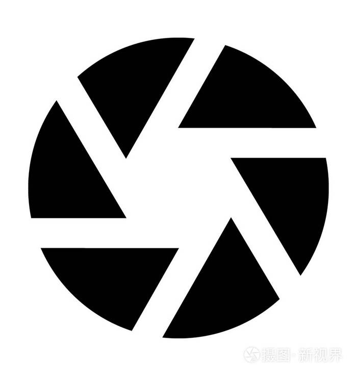 相机快门矢量图标