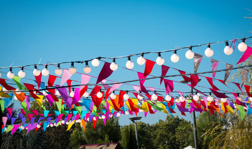 彩旗和锦旗图片