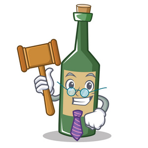 判断酒瓶人物卡通照片