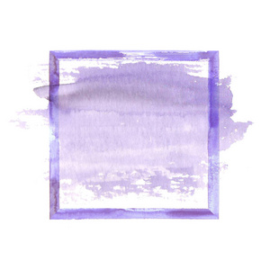 紫色水彩垃圾框