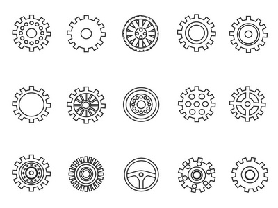 齿轮轮廓图标设置
