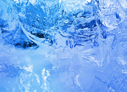 五颜六色的冰。抽象冰纹理