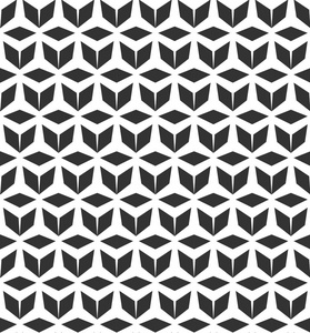 抽象几何无缝图案.重复几何黑白纹理.几何装饰照片