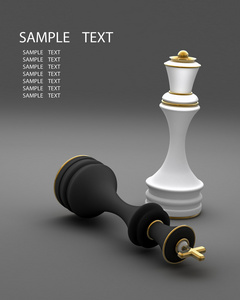 国际象棋概念图像将军