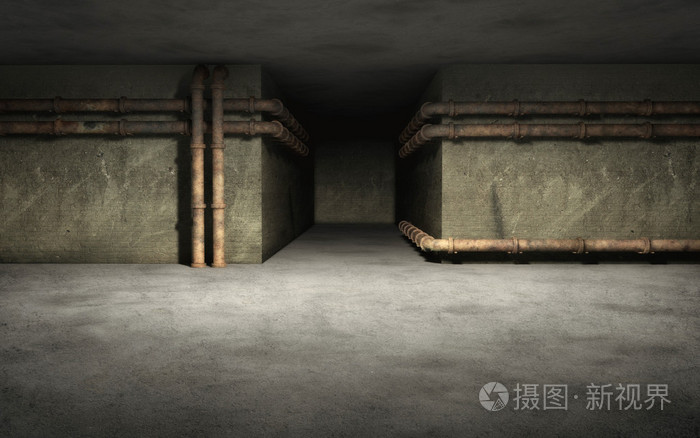 旧工业地下室背景