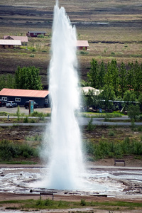 strokkur间歇泉喷发