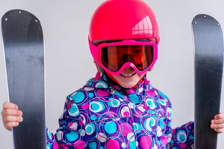 少女滑雪