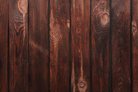 纹理的黑暗旧棕色木板